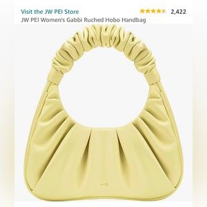 JW PEI Gabbi Ruched Hobo Handbag Yello